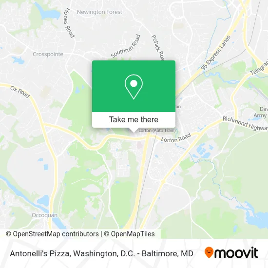 Antonelli's Pizza map