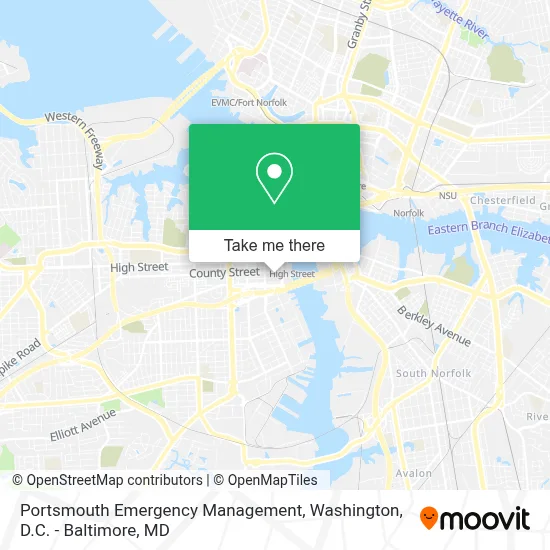 Portsmouth Emergency Management map