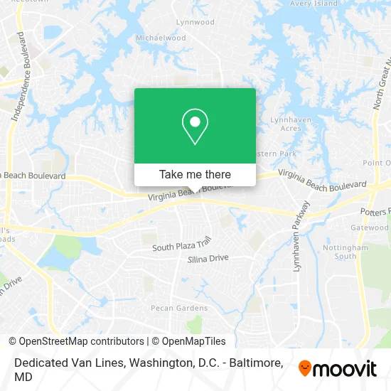 Dedicated Van Lines map