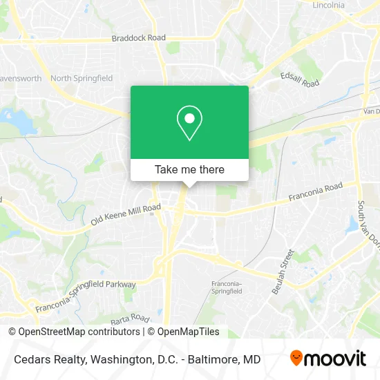 Cedars Realty map