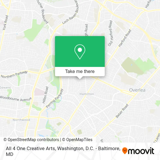 All 4 One Creative Arts map