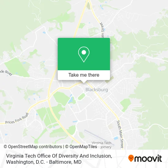 Virginia Tech Office Of Diversity And Inclusion map