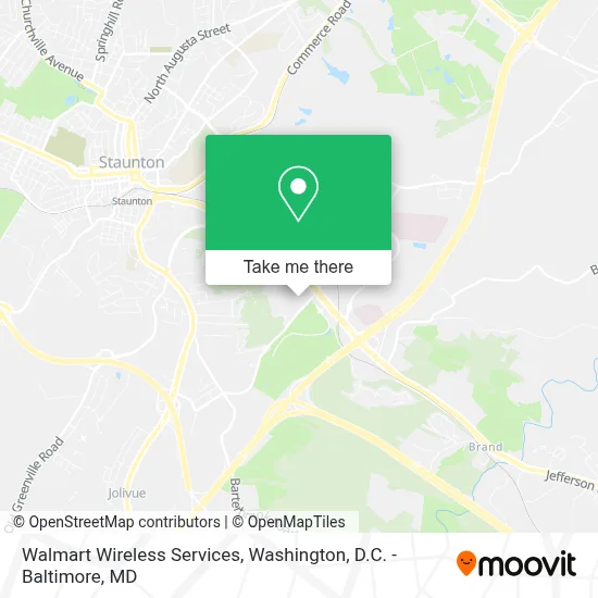Walmart Wireless Services map