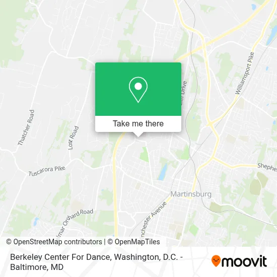 Berkeley Center For Dance map