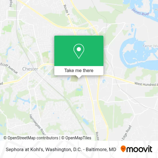 Sephora at Kohl's map