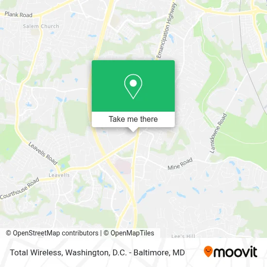 Total Wireless map