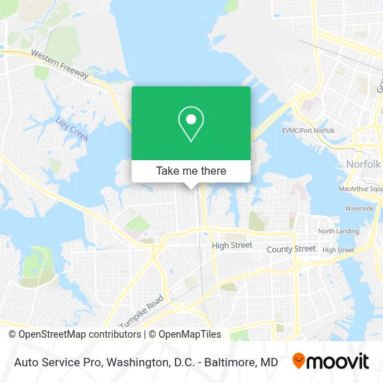 Auto Service Pro map