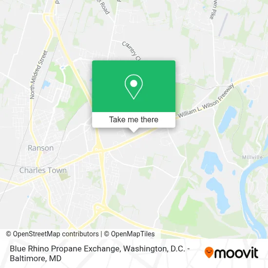 Blue Rhino Propane Exchange map