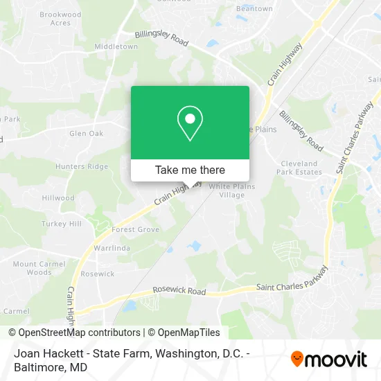 Joan Hackett - State Farm map
