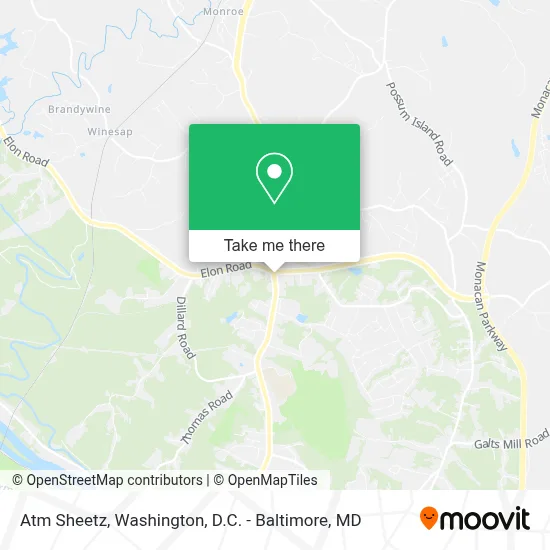 Atm Sheetz map