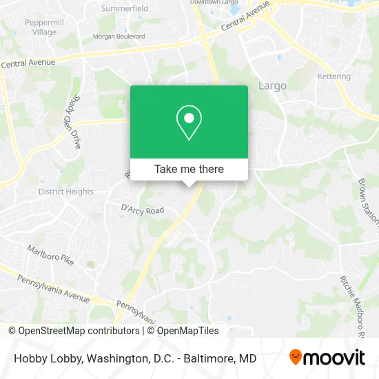 Hobby Lobby map