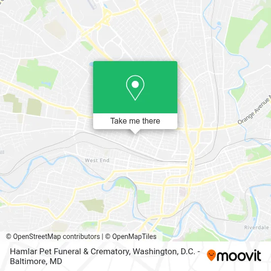 Hamlar Pet Funeral & Crematory map
