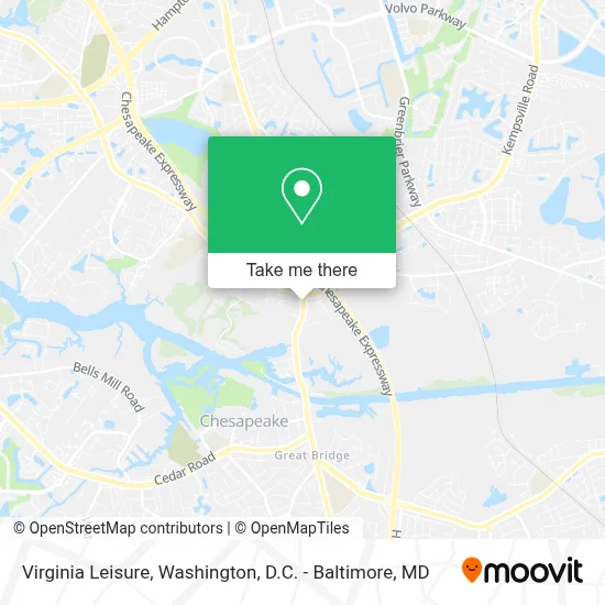 Virginia Leisure map
