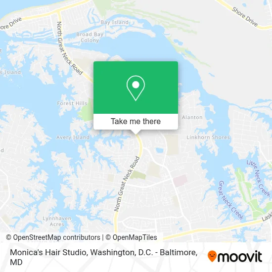 Monica's Hair Studio map