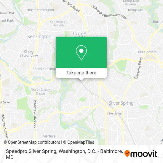 Speedpro Silver Spring map