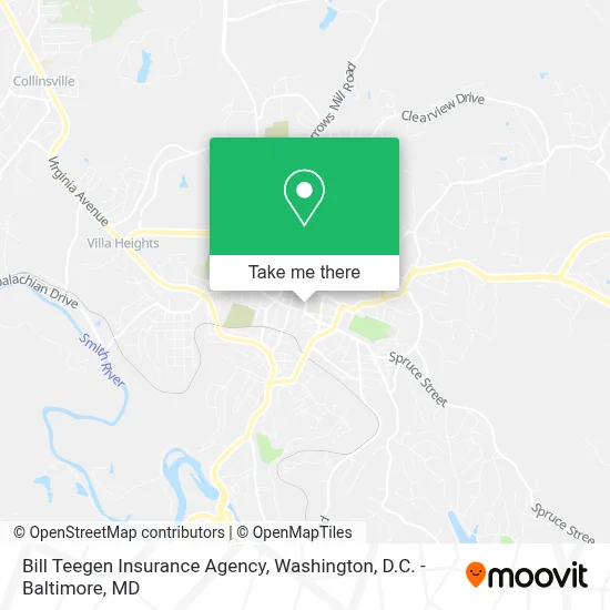 Bill Teegen Insurance Agency map