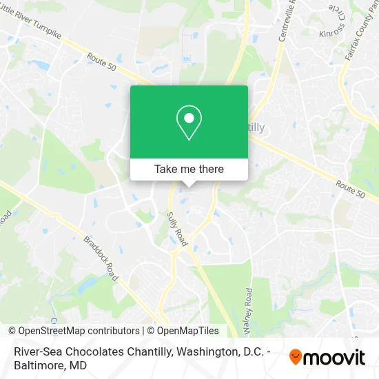 River-Sea Chocolates Chantilly map