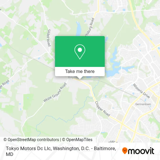 Tokyo Motors Dc Llc map