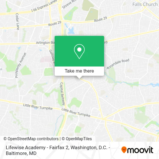 Lifewise Academy - Fairfax 2 map