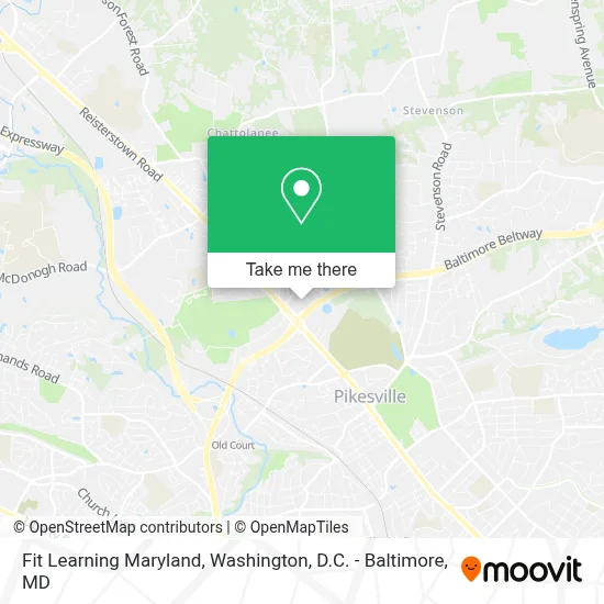 Fit Learning Maryland map
