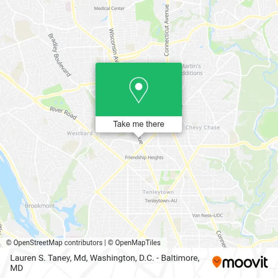Lauren S. Taney, Md map