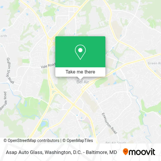 Asap Auto Glass map