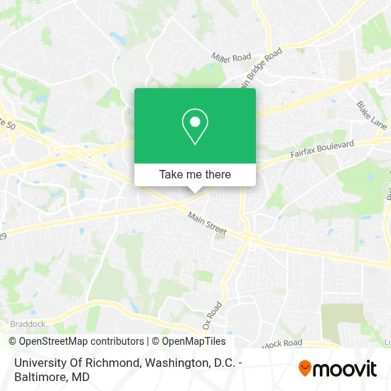 University Of Richmond map