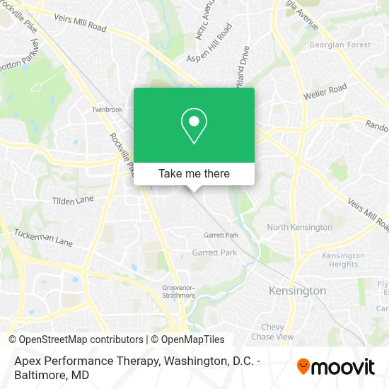 Apex Performance Therapy map