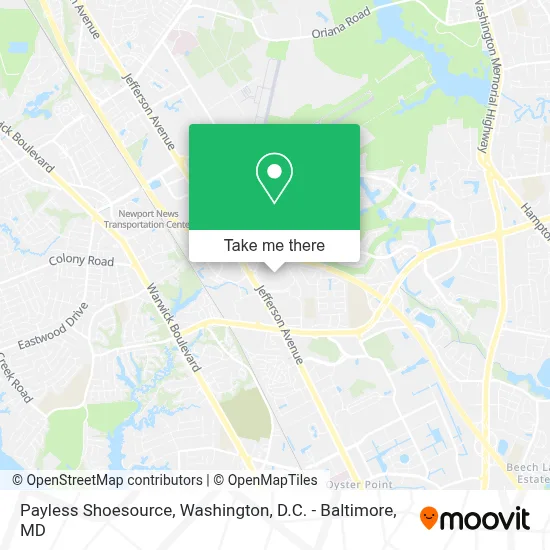 Payless Shoesource map