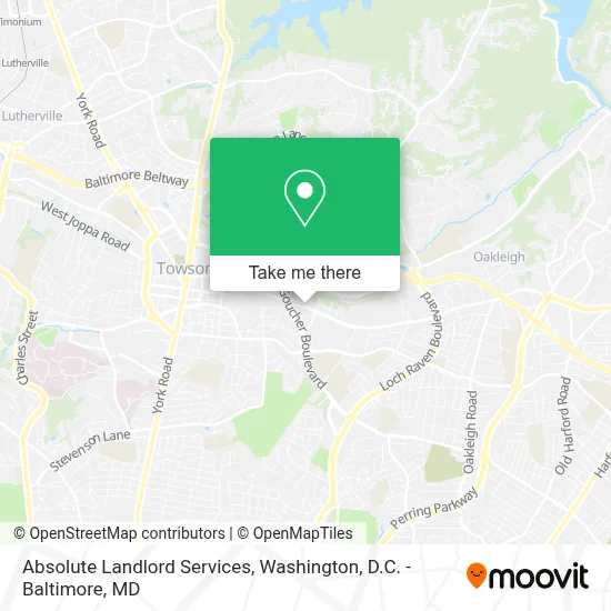 Absolute Landlord Services map