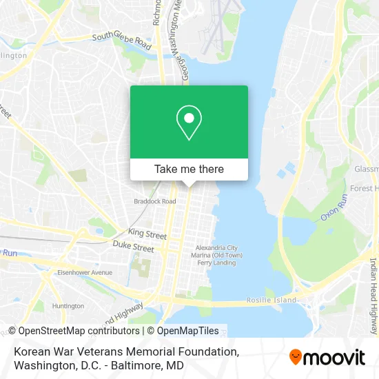 Korean War Veterans Memorial Foundation map
