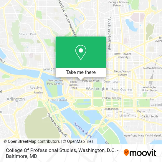 College Of Professional Studies map