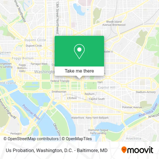 Us Probation map