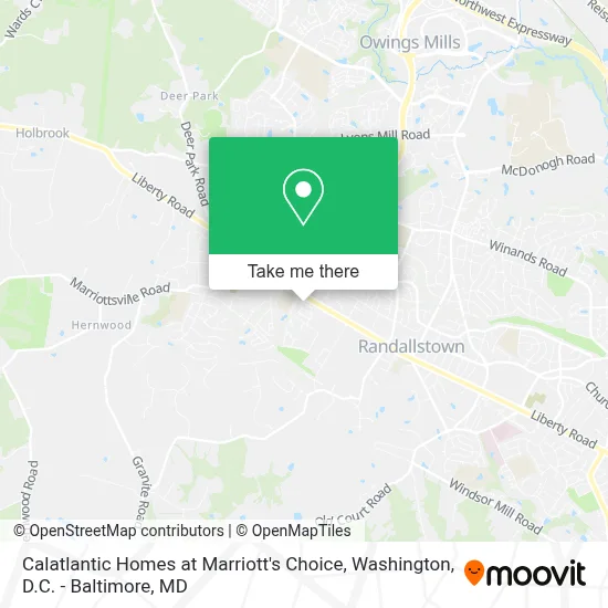 Calatlantic Homes at Marriott's Choice map