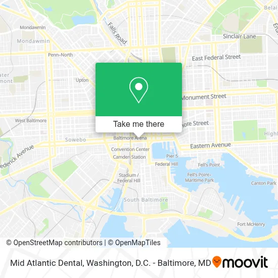 Mid Atlantic Dental map