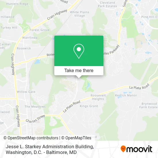 Jesse L. Starkey Administration Building map
