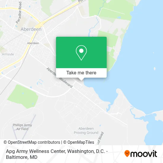 Apg Army Wellness Center map