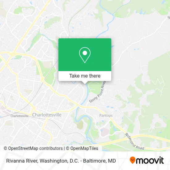 Rivanna River map