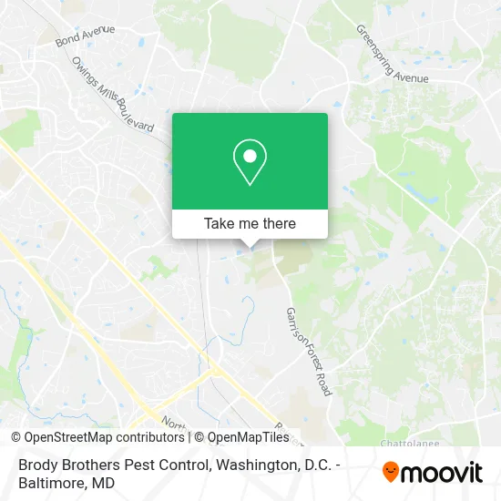 Brody Brothers Pest Control map