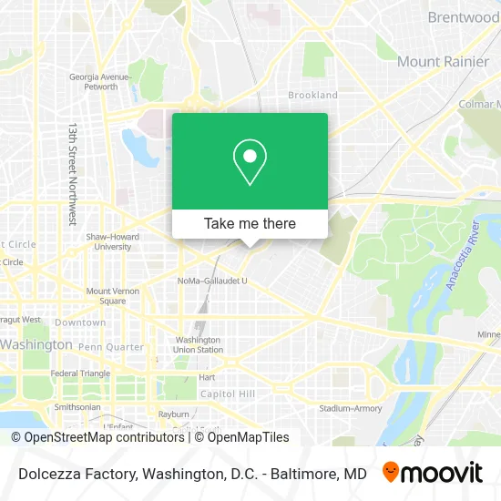 Dolcezza Factory map