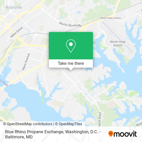 Blue Rhino Propane Exchange map