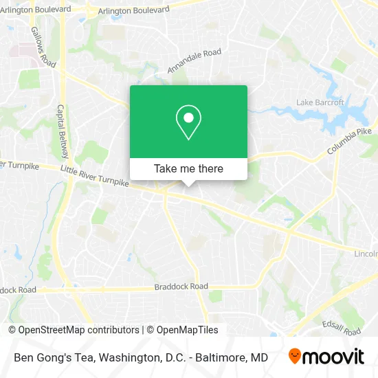 Ben Gong's Tea map