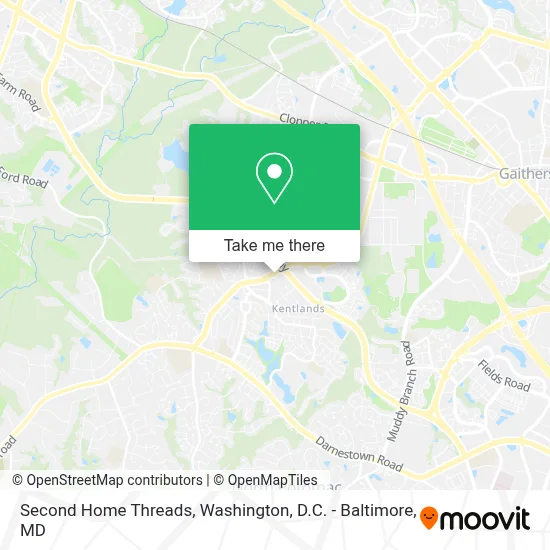 Second Home Threads map