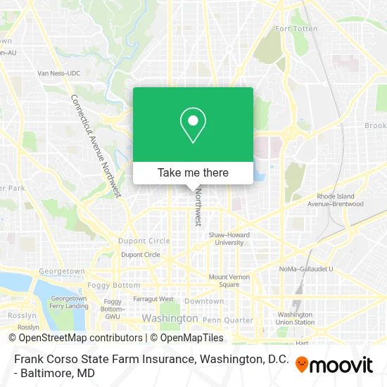 Frank Corso State Farm Insurance map