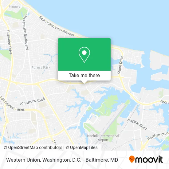 Western Union map