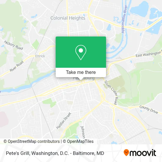 Pete's Grill map