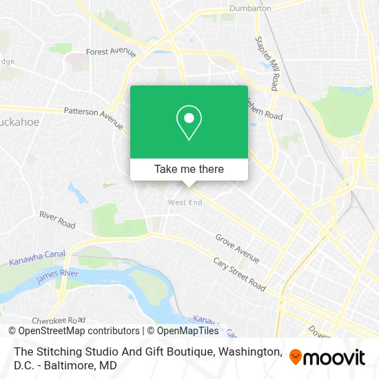 The Stitching Studio And Gift Boutique map