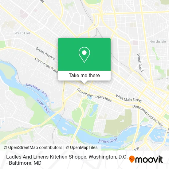 Ladles And Linens Kitchen Shoppe map