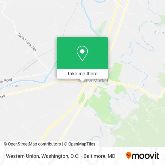 Western Union map