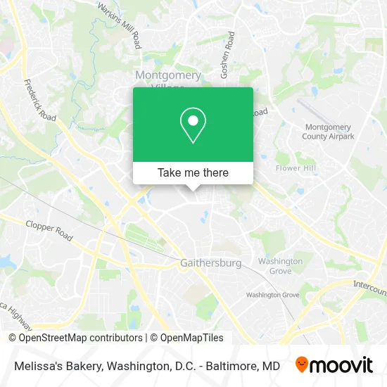Melissa's Bakery map